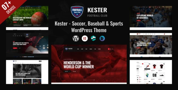 Kester – Soccer Club & Sports News WordPress Theme