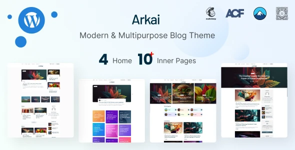 Arkai – Modern & Multipurpose WordPress Blog Theme